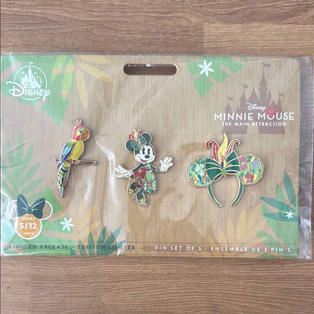 Disney Minnie Mouse Enchanted Tiki Room Pins